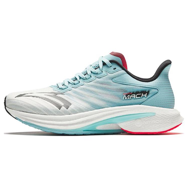 New Anta MACH 4.0 Low Top Sprint Running Shoes Men's Papyrus White/Maca Blue/Black 112415583-3