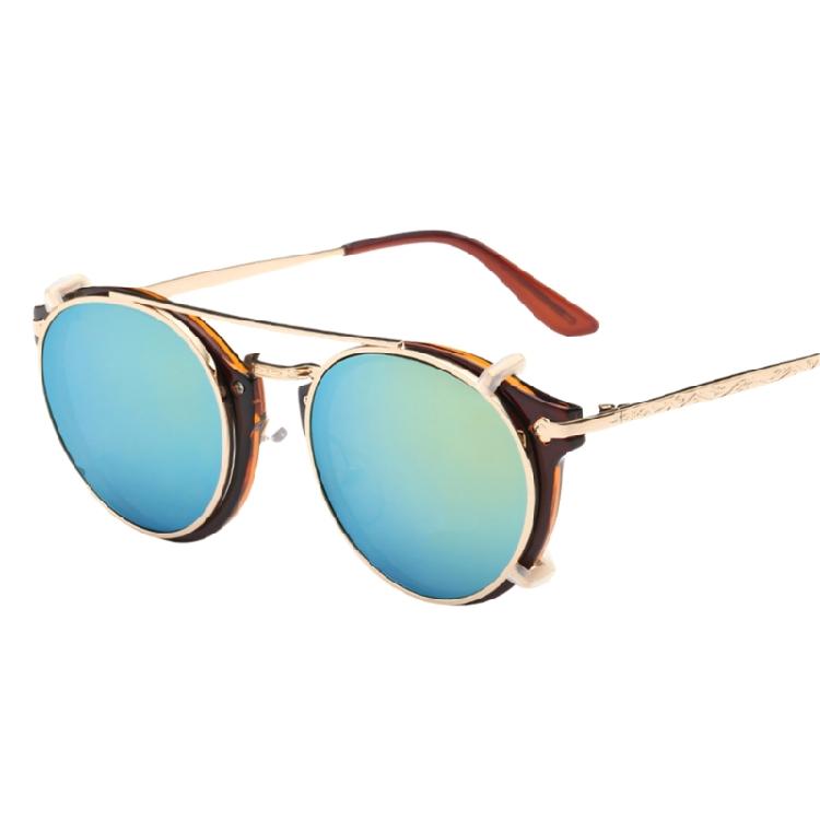 Fashion Round Frame Sunglasses Eyeglasses For Men Women With UV400 Shielding And Outdoor Motorcycling Driving Eyewear