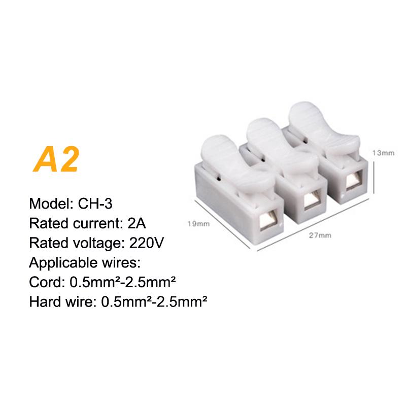 

10Pcs Quick Connection Terminal Press Type Connector Connector Ch-2 Connector
