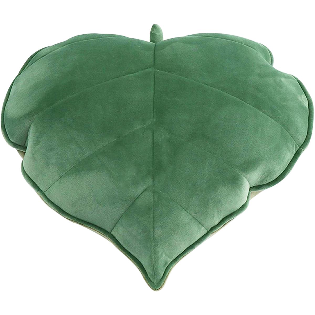 

3D Leaf Throw Pillow Strawberry 50cm Oversized Decorative Plant Pillow Soft Plush Leaf Shaped Cushion Novelty Plush Backrest армия зеленый