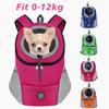 Nueva mochila para perros y mascotas, bolsa de viaje, paquete frontal transpirable ajustable con tiras reflectantes de seguridad para senderismo y gatos al aire libre