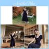 French Blue Vneck Lace Floral Maxi Dress With Slim Fit For Summer 2026