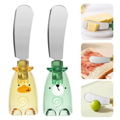 Countertop Butter Spatula Cartoon Food Grade Stainless Steel Blade Standing Bread