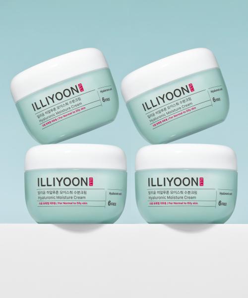 Illiyoon Hyaluronic Moisture Cream 100ml (4-Pack) none