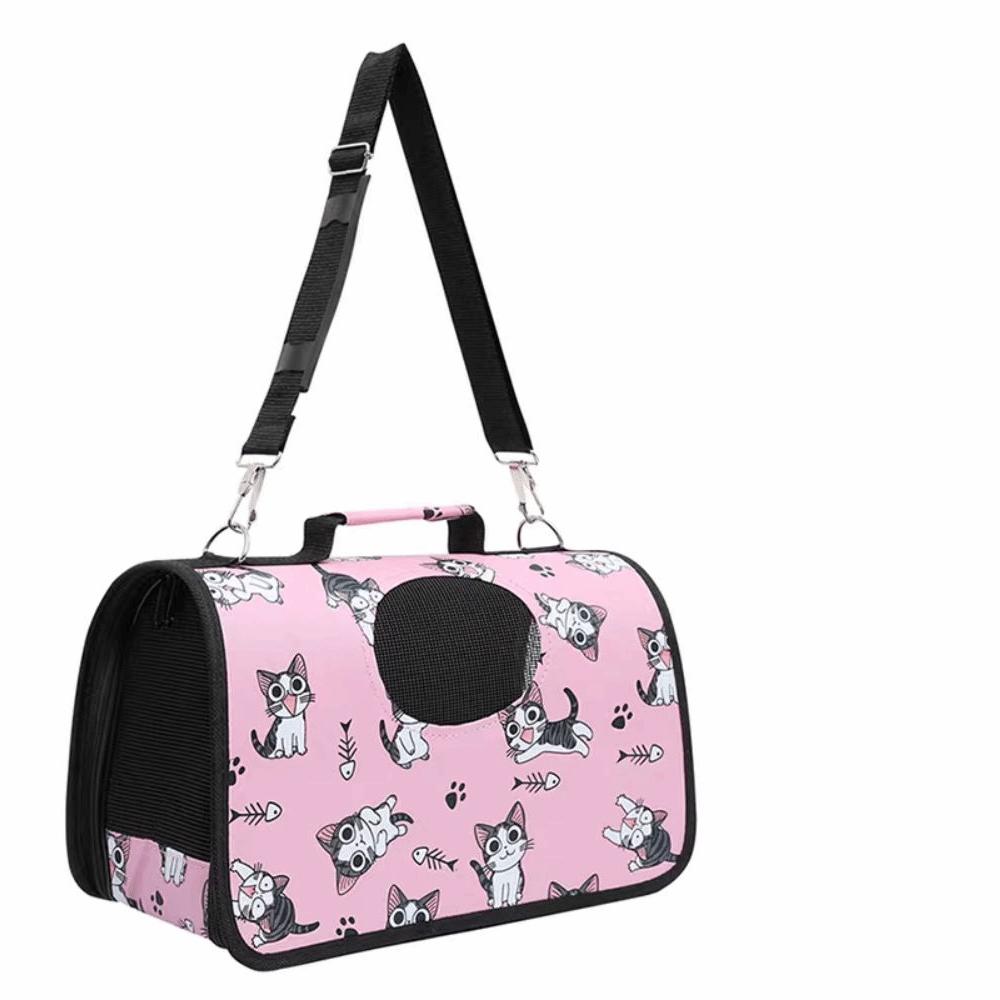 Multi Functional Portable Pet Carrying Bag Breathable Foldable Cat Bag Pet Outing Bag  Pet Travel