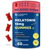 Carbamide Forte 10 Mg Melatonin Gummies for Deep Sleep | Sleep Supplements for Men and Women | 60 Veg Sugar Free Gummies