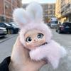 Cute Vinyl Bunny Doll Plush Toy Soft Kawaii Prone Position Rabbit Plushie Doll for Kids Adults Gifts Home Ornament Couple Gifts