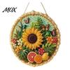 Handmade Wall Decor DIY Pearl Painting Kit for Adults Beginners, 3D Wreath Art Craft Set with Three Dimensional Frame, Decorative Seasonal Hanging