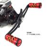 VISPREA Reel Parts Baitcasting Reel Handle 120mm Crank Aluminum Alloy Shimano Daiwa Abu Garcia Custom Part Replacement YU228 (Red + Gold)