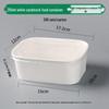 Extra Thick Square White Disposable Food Containers with Lids