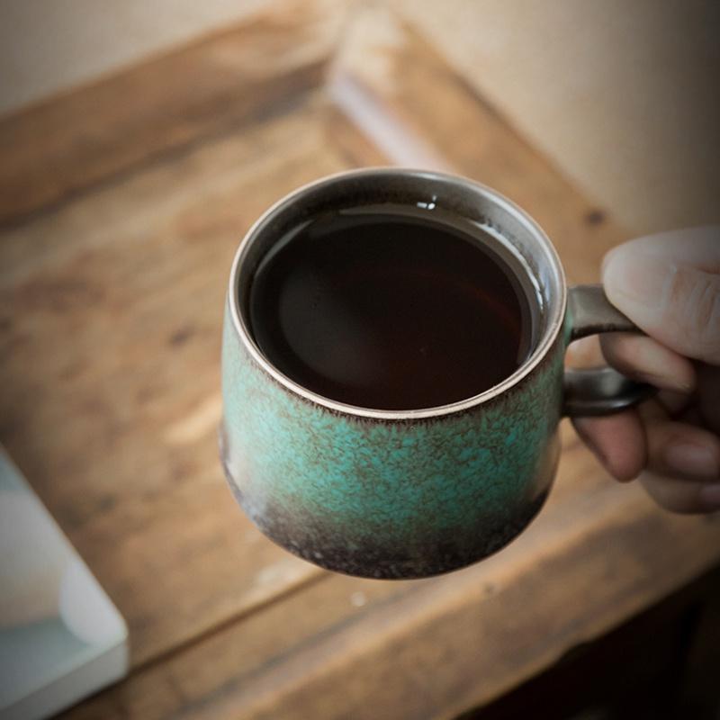 200ml Turquoise Green Ceramic Coffee Cup Creative Mug