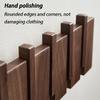 Solid Wood Coat Rack Entrance Hall Clothes Bag Storage Hanging Hook Wall Mounted Clothing Organizer Hanger with Magnetic Suction