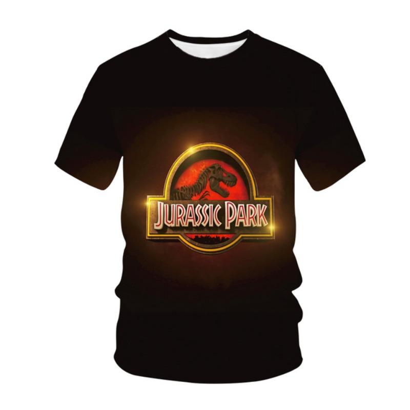 Jurassic Park Dinosaur 3D Print Kids T Shirt Summer Fashion Casual T-shirt Boys Girls Unisex Children's Clothing Tshirt Tops