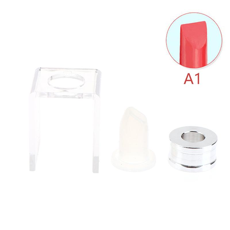 12.1mm 1/3PCS Set Silicone Lipstick Mold Aluminum Ring Mould Holder Diy Beauty Lipstick Mould Handmade Lipstick Making Tool