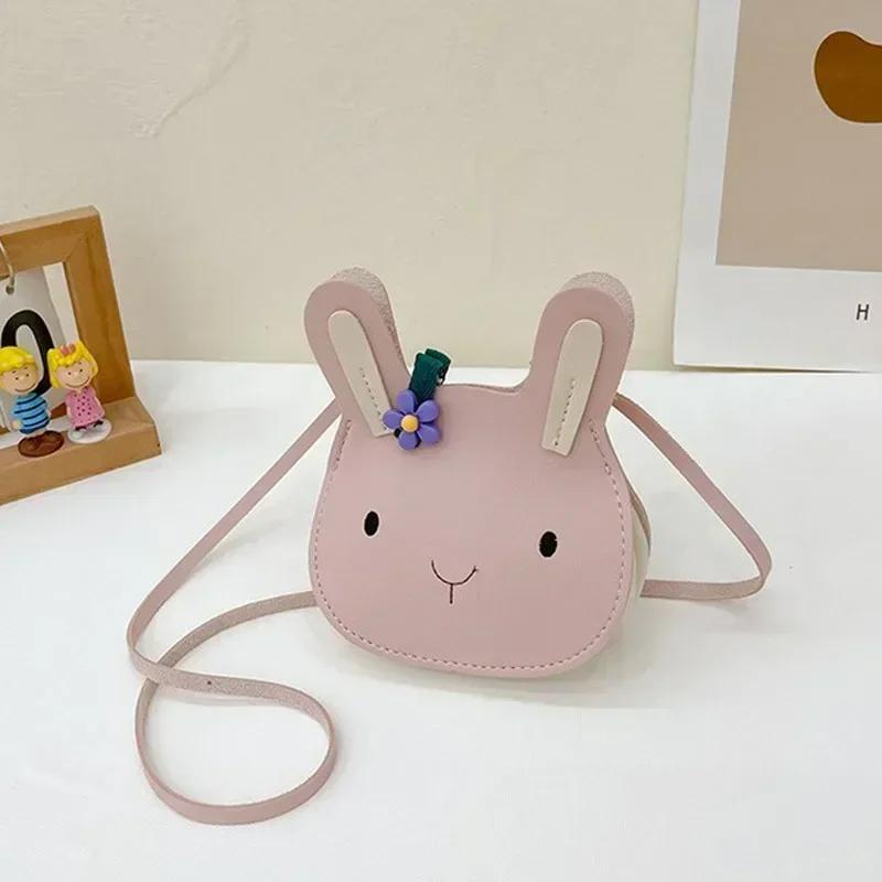 Новая мультяшная животная детская мини-сумка из ПУ-кожи на плечо, милая сумка-кролик для детей, мягкий кролик, детская сумочка для девочек и мальчиков