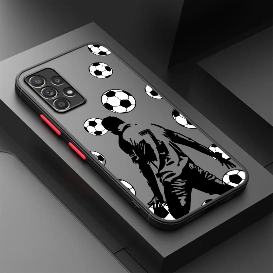 

Phone Cover Case for Samsung Galaxy A56 A55 A16 A15 A17 A52 A73 A33 A35 A53 A14 A23 A34 A36 A54 A52S A72 Cartoon Football Number Galaxy A54 5G