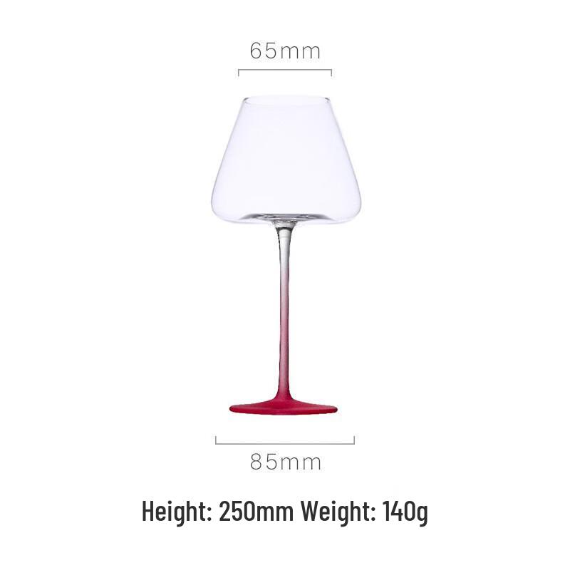 

Frosted Pink Glass Goblet Set