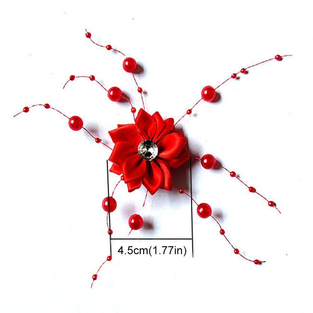 4PCS Exquisite Bridal Headdress Flower Beads Wedding Headwear New Bridal Hairpin  Hair Jewelry