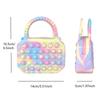 Pop Purse Silicone Sensory Push Pop Bubble Bag Crossbody Bag Antistress Toys Reliver Autism Handbag Coin Pouch for Kids