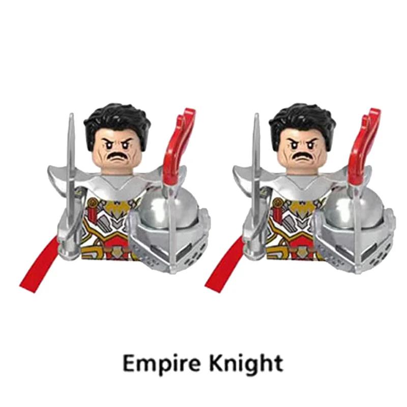 Medieval Knight Armored Troops Ancient Army Soldiers Mini Weapon Equipment Flag Model Building Blocks Kids Toys Birthday Gifts