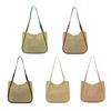 Women Straw Hollow Shoulder Bag Reusable Tote Bag Casual Handbag for Girls