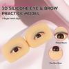 Beauty Tool One Pair Silicone Eye Module Practice Mannequin With Eyes for Lash Mannequin Eyelash Extension Training