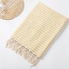 Customized 100% Cotton Hamam Beach Towel Striped Turkish Tassel Printed Adult Sports Logo Bath Swim Travel Quick-Dry All-Season