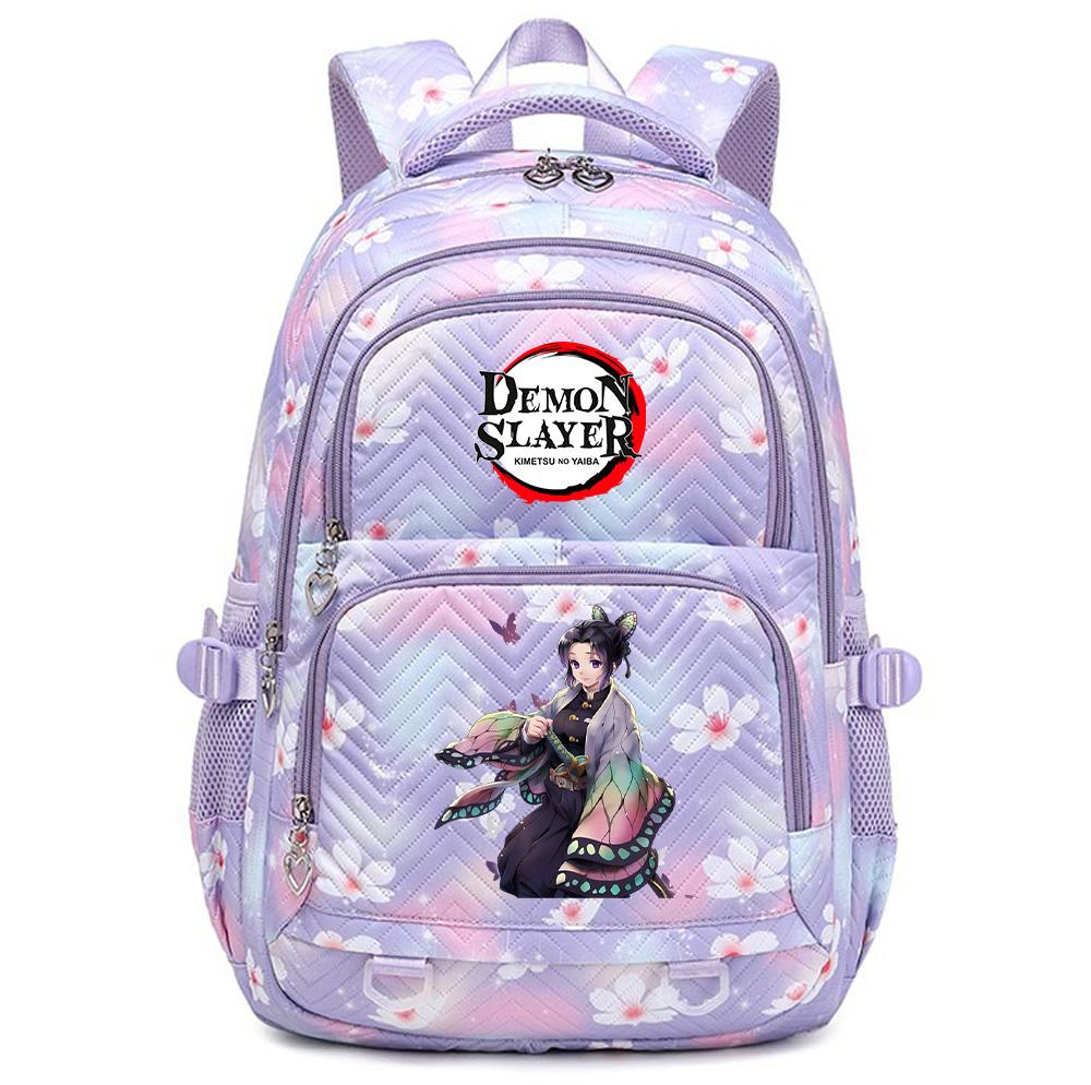 Anime Demon Slayer Printed Backpack Schoolbag Student Teenager Bookbag for Boy Girl Backpack Large Capacity Waterproof Travel Bag Mochila Rucksack