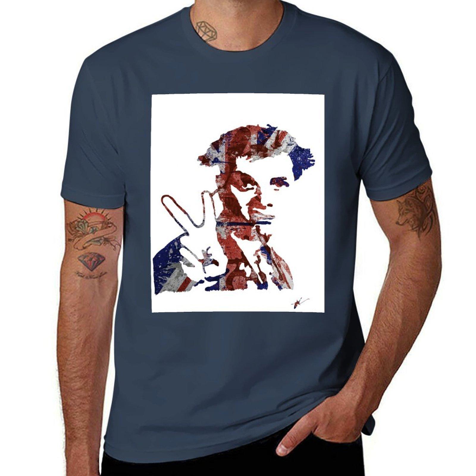 Rik Mayall Tshirt Casual Fashion Print Tee Top S
