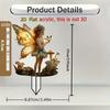 Pavilion of the Pavilion Yuli Elf Fairy, 2D Flat Acrylic, Decoration, Suitable for Garden, Potted Plants, Terrace, Outdoor, Christmas, Halloween