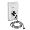 Motorhome Shower Box Exterior Shower Box Exterior Shower Box Hot Cold Switch with 2 Keys Kit for Marine Boat Motorhome