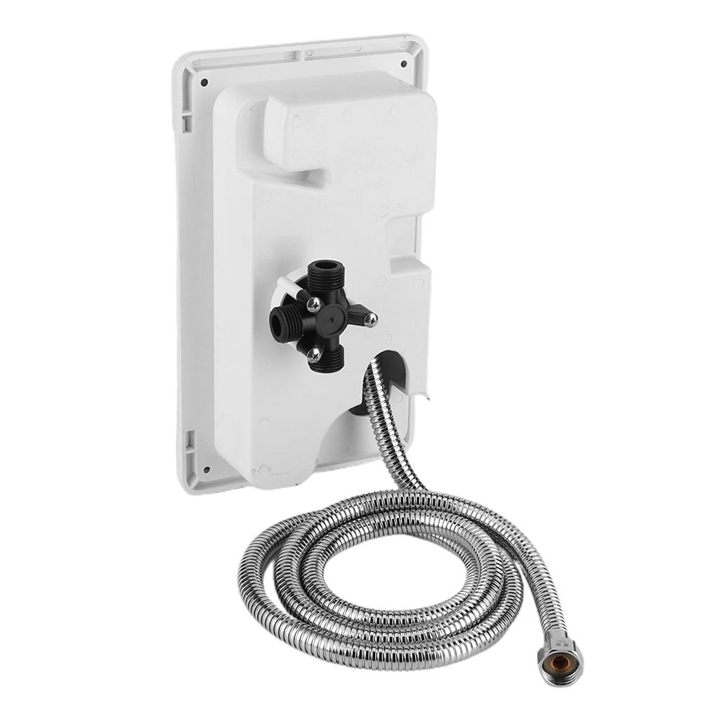 Motorhome Shower Box Exterior Shower Box Exterior Shower Box Hot Cold Switch with 2 Keys Kit for Marine Boat Motorhome