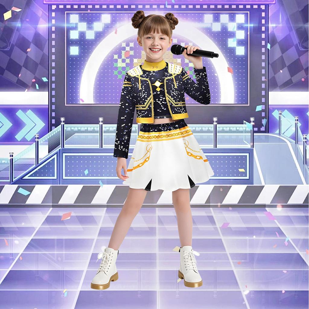 Populární Cosplay Kostýmy Rumi Mira, Cosplay Tiskové Sety z Filmu K-Pop, Kostýmy pro Divadelní Představení, Sety Kostýmů na Halloweenskou Párty