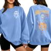 Women's 2027 Letter Print Long Sleeve Crewneck Sweatshirt Pullover Top