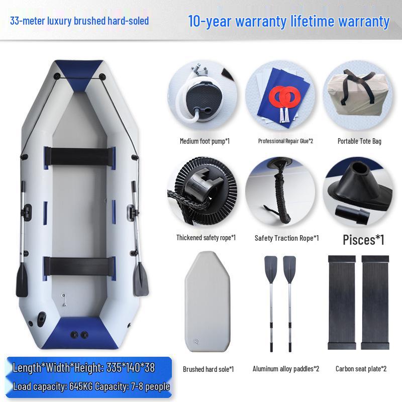 Durable Thickened Inflatable Kayak - Professional Lure Boat
