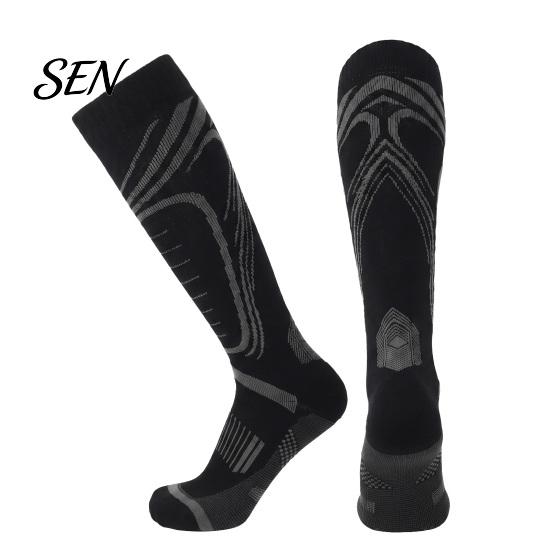 Thermal Ski Socks Soft Cotton for Men, Thickened Snowboard Socks, Breathable Non Slip Daily Moisture Wicking Athletic Outdoor Sports and Wear