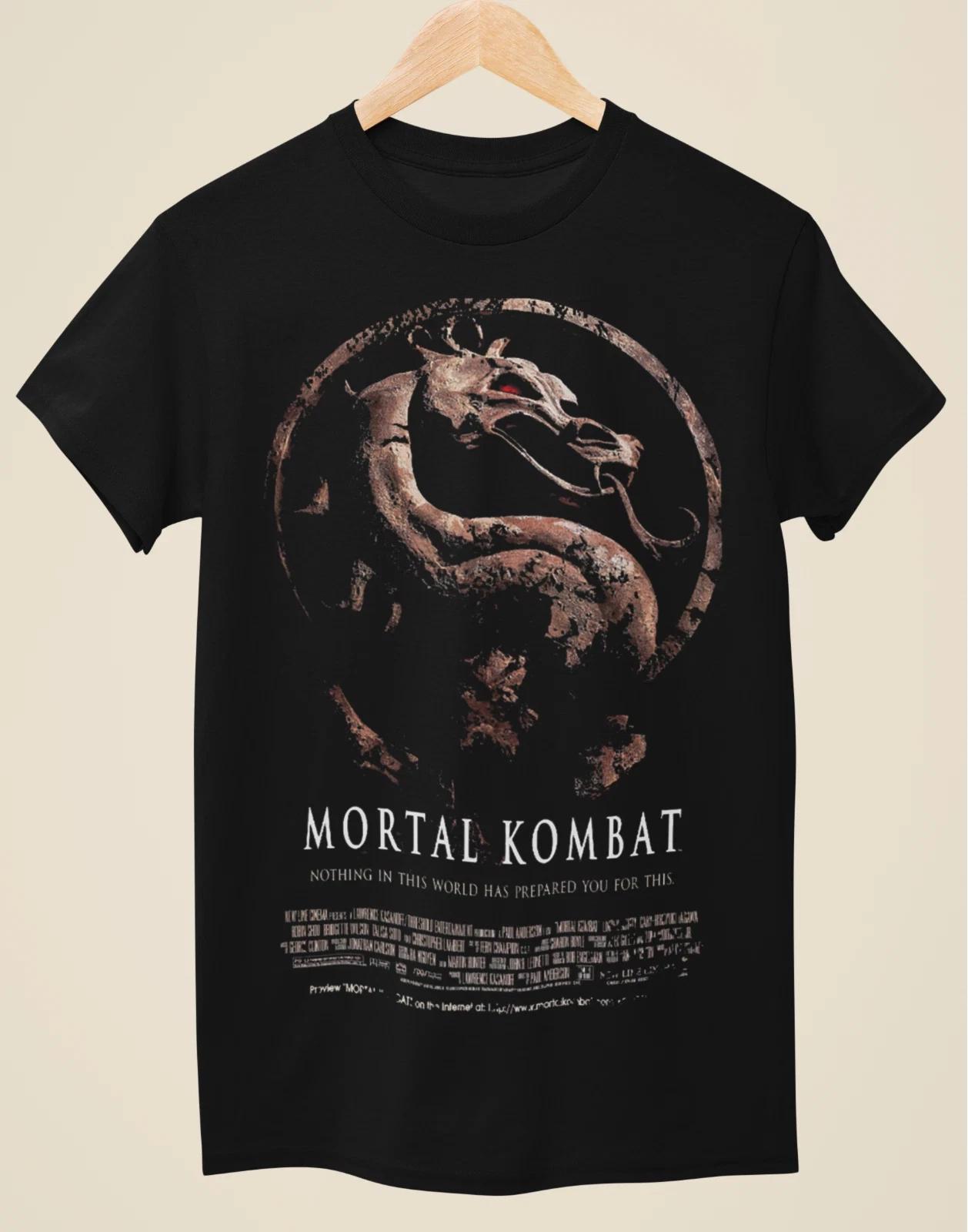 Mortal Kombat - Movie Poster Inspired Unisex Black T-shirt S