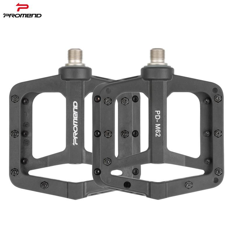 Mountain Bike Pedals With Nylon Body Triple Sealed Bearings Wide Anti-Slip Platform Off-Road Cycling