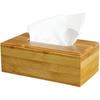 Bamboo Facial Tissue Box Holder/Cover for Kleenex Wooden Tissue Paper Boxes Holder Dispenser (Rectangular)