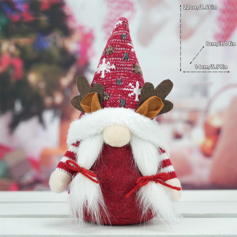 Xmas Gifts Santa Claus Pendant Glowing Gnome New Year Christmas Faceless Doll Merry Christmas Navidad Natal Gift Ornament