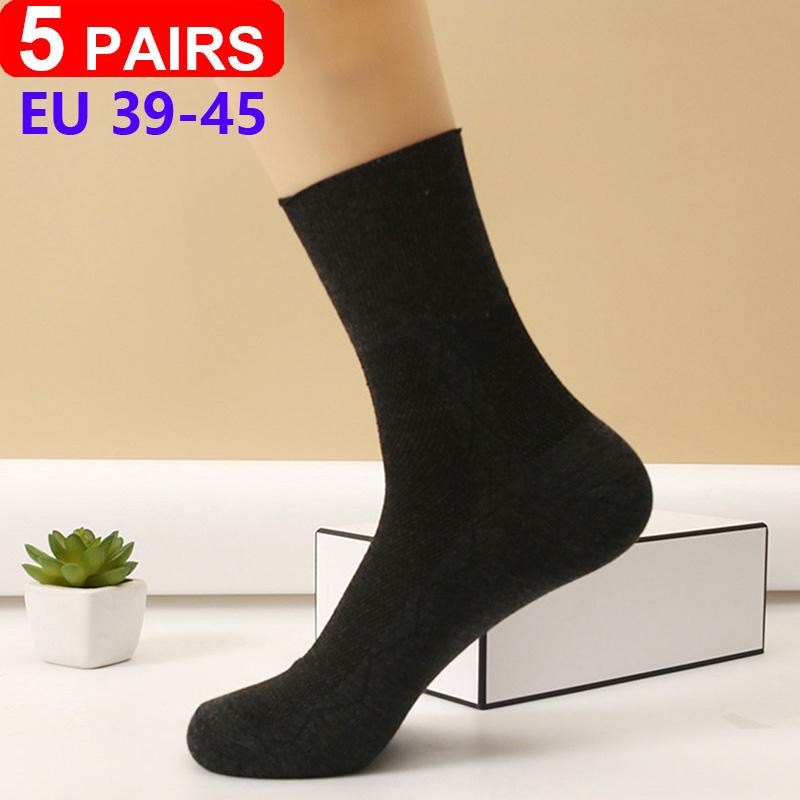 5 Pairs/pack Plus Size Prevent Varicose Veins Socks Women Diabetics Patients Cotton Loose Mouth Sock Men Women Comfortable Meias