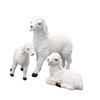 Dekorative Harz Schaf Skulpturen für Wohnzimmer oder Gartendekoration Weiße Lämmer Miniaturen Figuren Ornamente