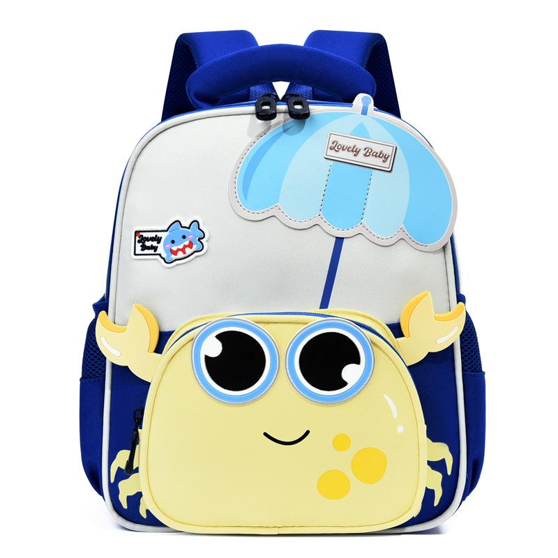

Lightweight Backpack Cartoon Kindergarten Schoolbag Large Capacity Backpack for Boys and Girls королівський синій колір