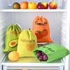 1/3pcs Fruit Vegetable Freshkeeping Bag Banana Storage Bag Vegetable Preservation Anti Ripening Insulated Drawstring Reusable