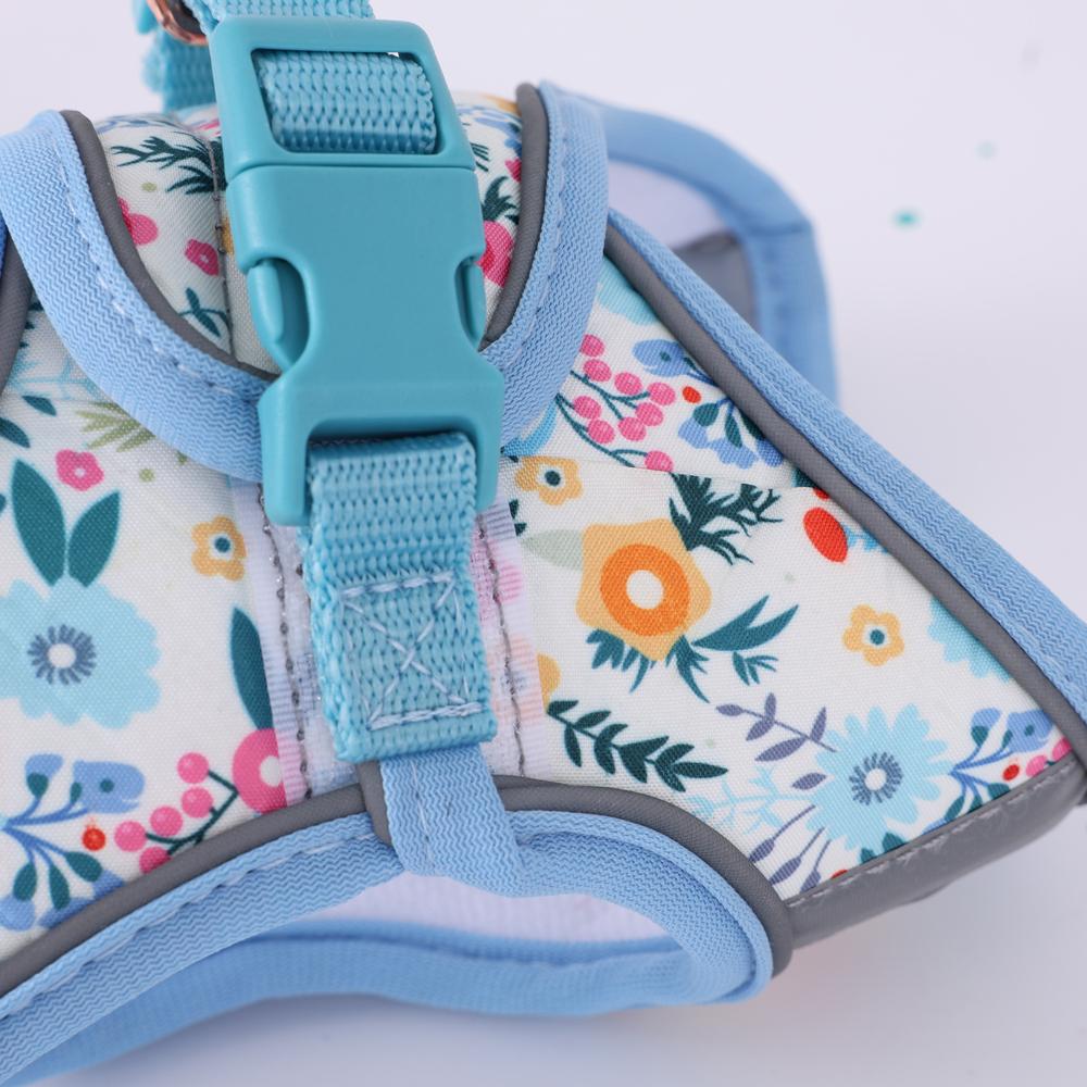 Small Dog Harness Vest Set Cute Traction Bracelet Medium Cat Collar Suit Soft Puppy Vest Harness Adjustable Pet Accessories