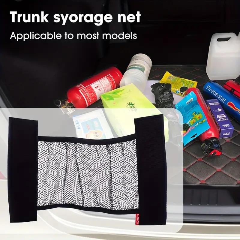 Car Back Rear Seat Storage Net Elastic String Net Universal Mesh Storage Bag Magic Sticker Auto Car Trunk Organizer Accessories