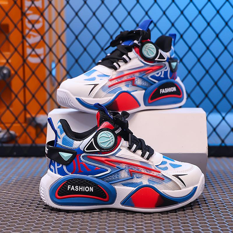 Classmate Boys Sports Shoes 2025 New Summer Mesh Breathable Children's Basketball Shoes Primary School Students Middle School Boys