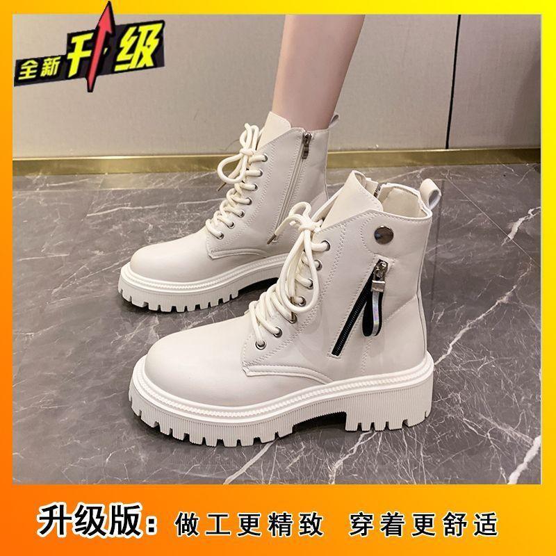 Fashion Thick-soled Martin Boots Women's Versatile Boots British Wind Locomotive Single Boots Short Boots Children 2025 Autumn and Winter New