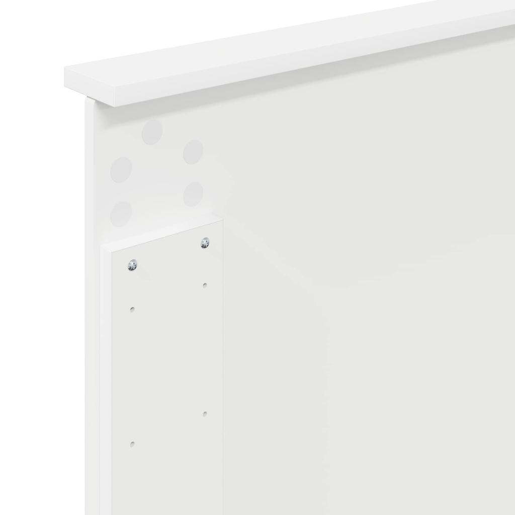 Headboard Glossy White 100 cm Particleboard