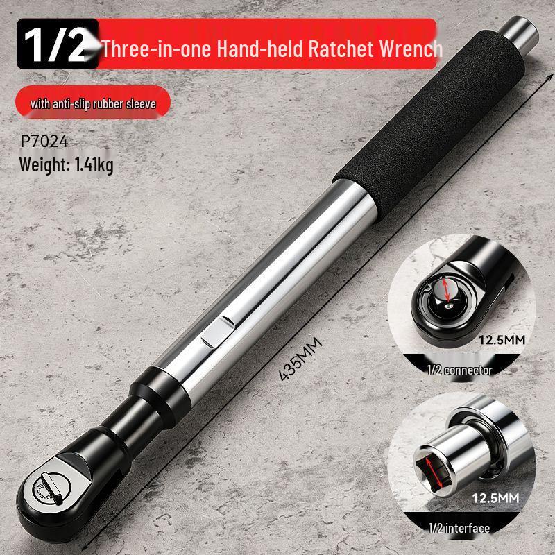 Heavy Duty 72-Tooth Multifunction Ratchet Wrench: Manual, Electric, and Pneumatic Right Angle for Auto Repair